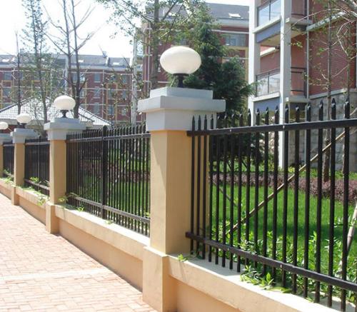 Wrought iron fence